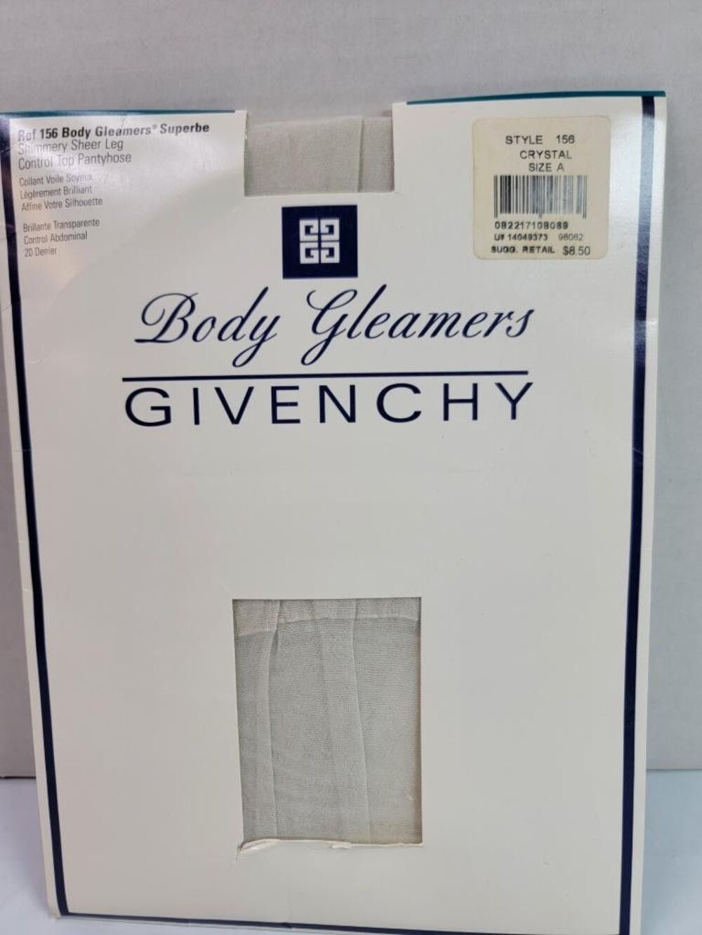 Givenchy Body Gleamers Superbe Shimmery Sheer Control Top Pantyhose Crystal